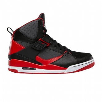 Air Jordan Flight 45 Høy Svart Rød Hvit Herresko