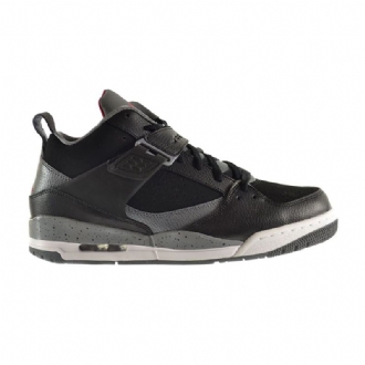 Air Jordan Flight 45 Svart Grå Hvit Rød Herresko
