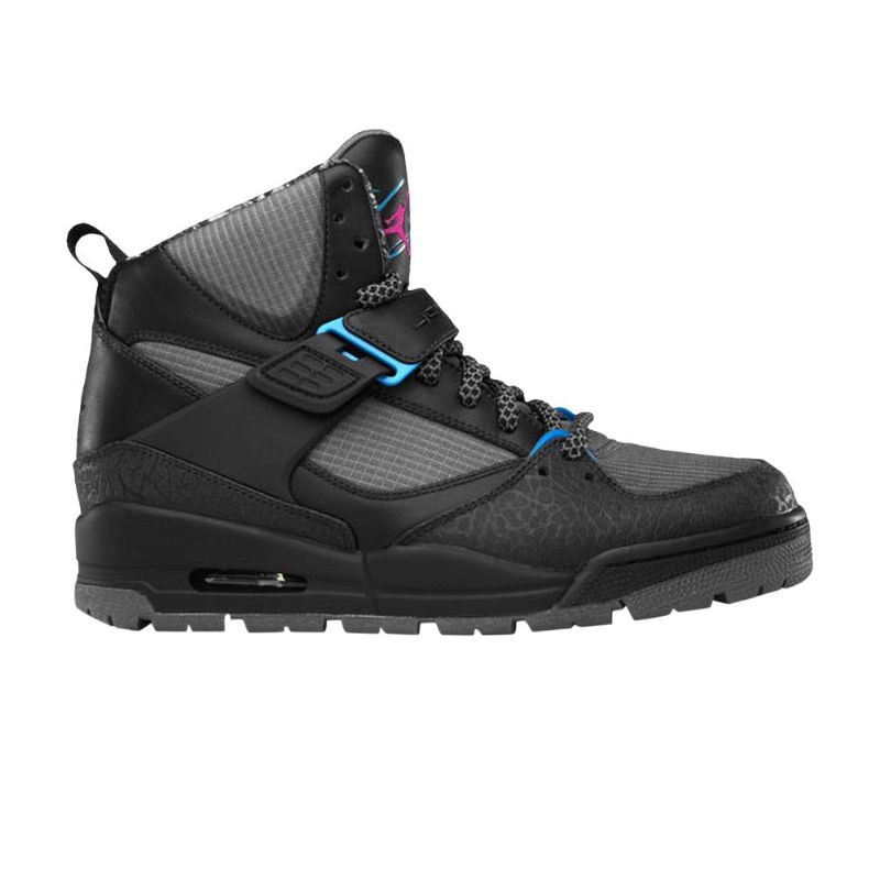 Air Jordan Flight 45 Trek Svart Grå Blå Rosa Herresko