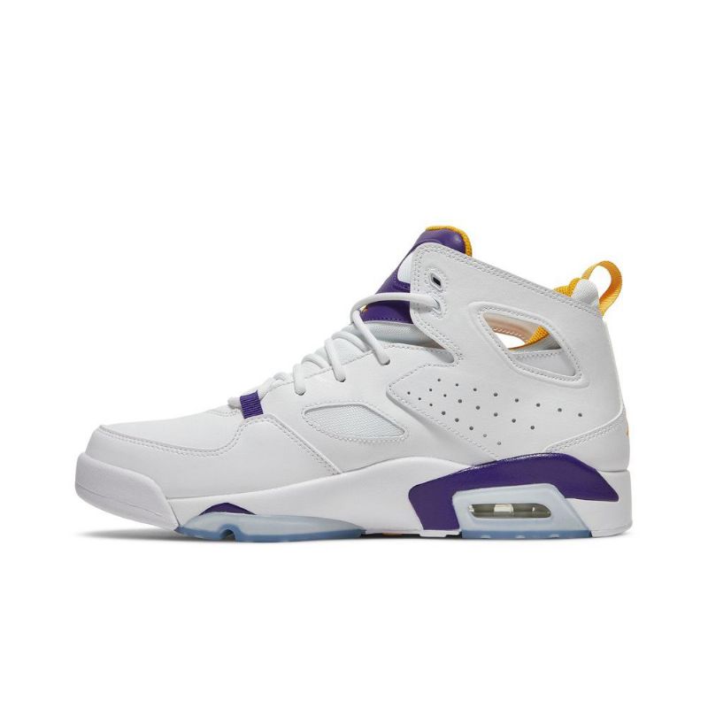 Air Jordan Flight Club 91 Hvit Lilla Gull Herresko