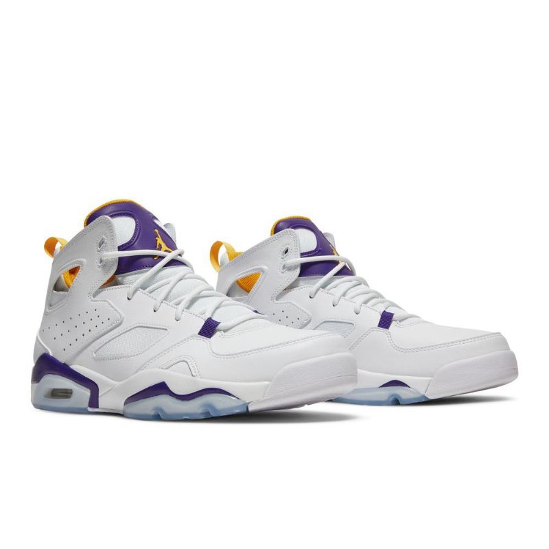 Air Jordan Flight Club 91 Hvit Lilla Gull Herresko