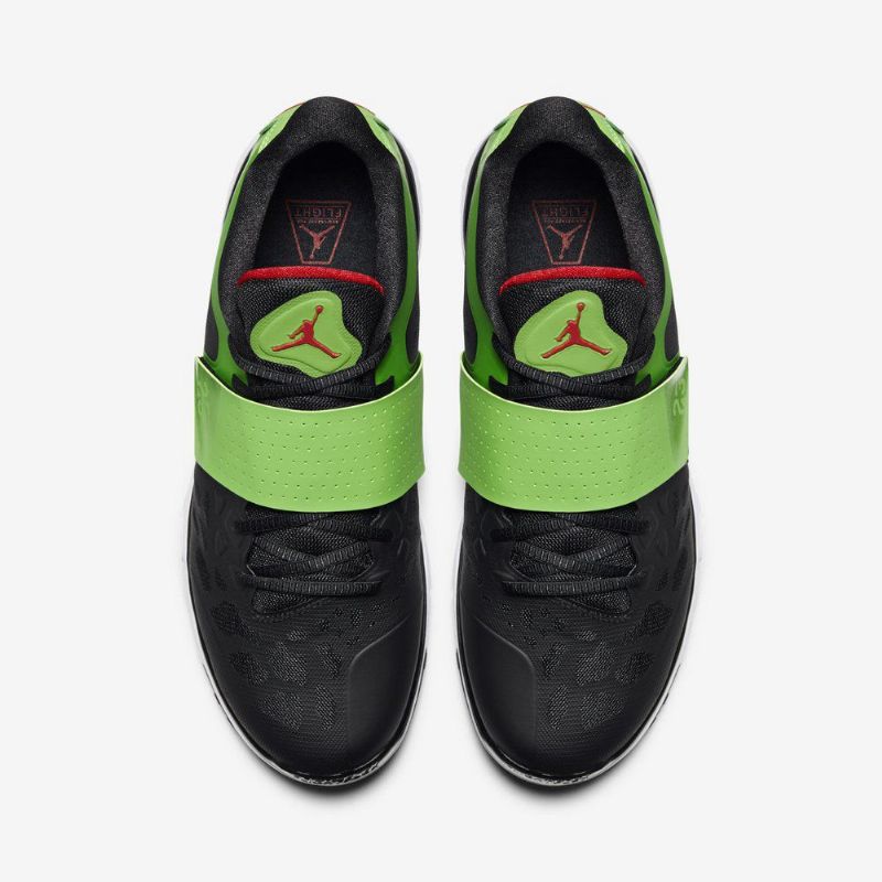 Air Jordan Flight Flex Trainer 2 Svart Grønn Hvit Rød Herresko