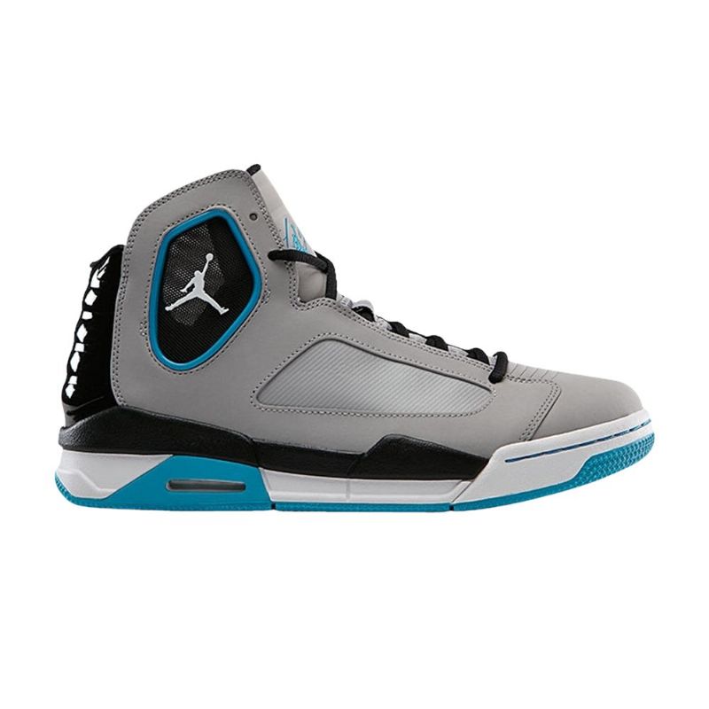 Air Jordan Flight Luminary Sølv Turkis Svart Hvit Herresko