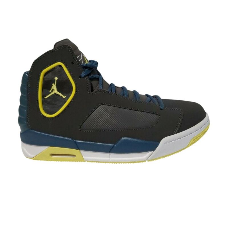 Air Jordan Flight Luminary Svart Gul Blå Hvit Herresko