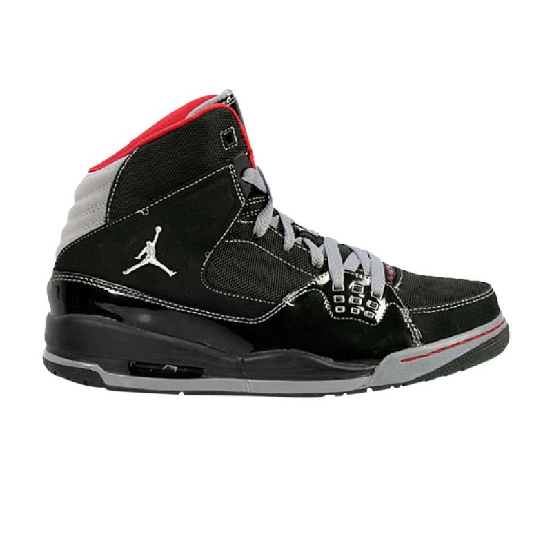 Air Jordan Flight Sc-1 Svart Rød Grå Herresko