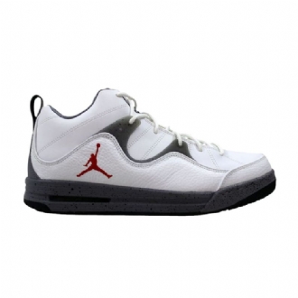Air Jordan Flight Tr 97 Mid Hvit Grå Rød Herresko