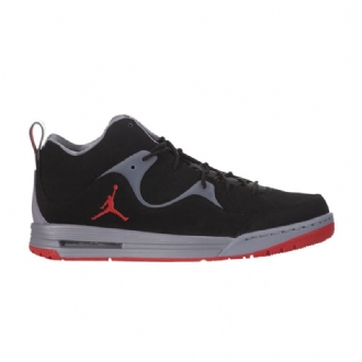 Air Jordan Flight Tr 97 Mid Svart Grå Rød Herresko