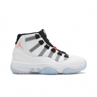 Air Jordan 11 Adapt Hvit Svart Rød Herresko