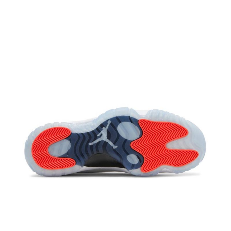 Air Jordan 11 Adapt Hvit Svart Rød Herresko