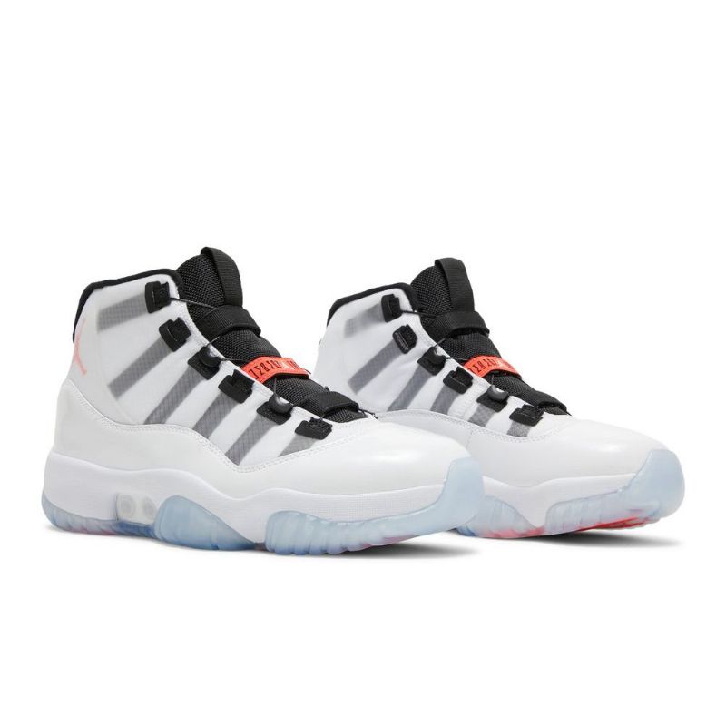 Air Jordan 11 Adapt Hvit Svart Rød Herresko