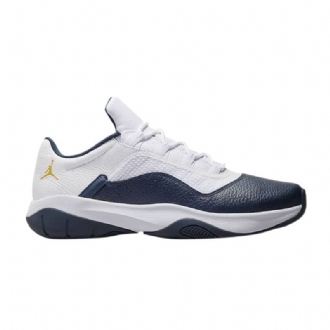 Air Jordan 11 cmft Lav Hvit Marineblå Gull Herresko