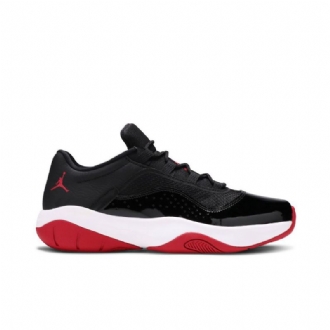 Air Jordan 11 cmft Lav Svart Rød Hvit Herresko