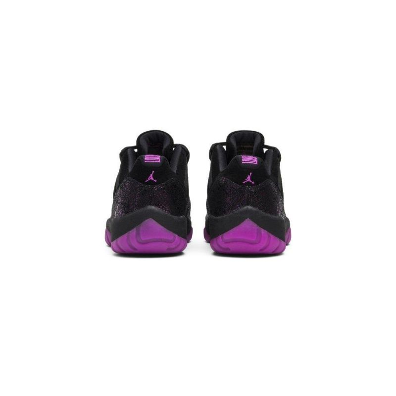 Air Jordan 11 Lav Svart Lilla Damesko