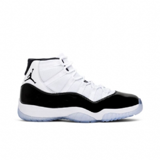Air Jordan 11 Retro Hvit Svart Blå Herresko