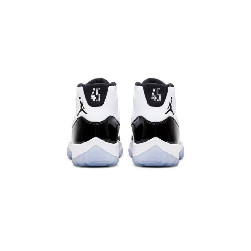 Air Jordan 11 Retro Hvit Svart Blå Herresko
