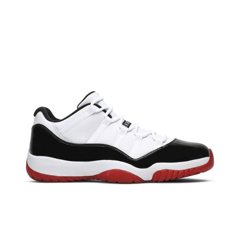 Air Jordan 11 Retro Lav Hvit Rød Svart Herresko