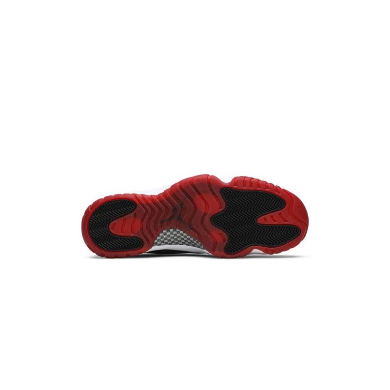 Air Jordan 11 Retro Lav Hvit Rød Svart Herresko