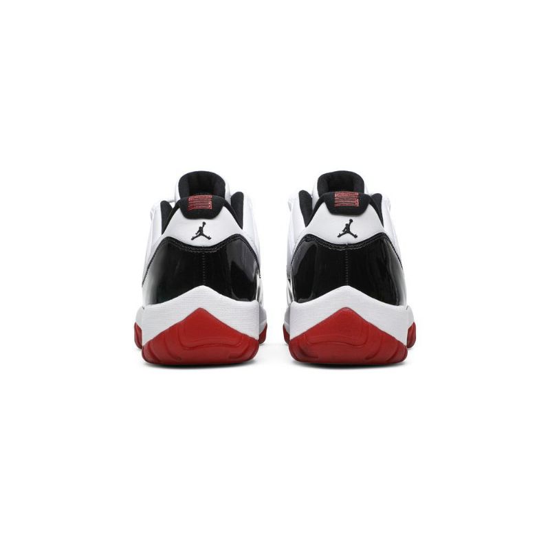 Air Jordan 11 Retro Lav Hvit Rød Svart Herresko