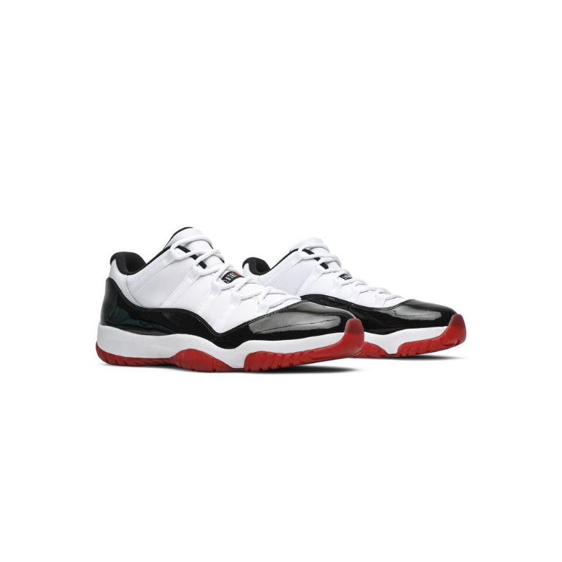Air Jordan 11 Retro Lav Hvit Rød Svart Herresko