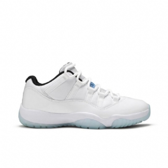 Air Jordan 11 Retro Lav Hvit Svart Blå Herresko
