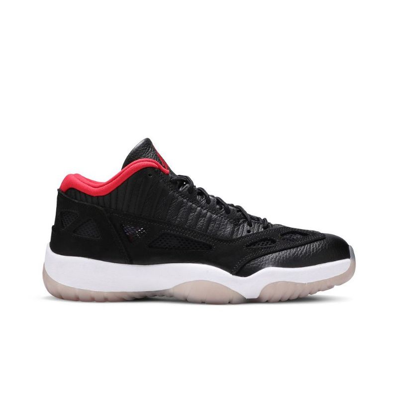 Air Jordan 11 Retro Low Dvs Svart Rød Hvit Herresko