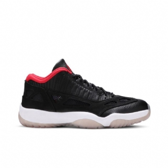 Air Jordan 11 Retro Low Dvs Svart Rød Hvit Herresko