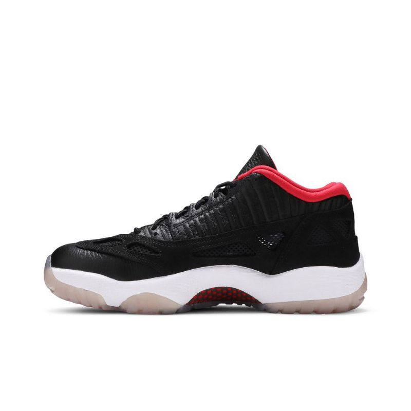 Air Jordan 11 Retro Low Dvs Svart Rød Hvit Herresko