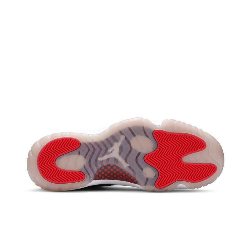 Air Jordan 11 Retro Low Dvs Svart Rød Hvit Herresko