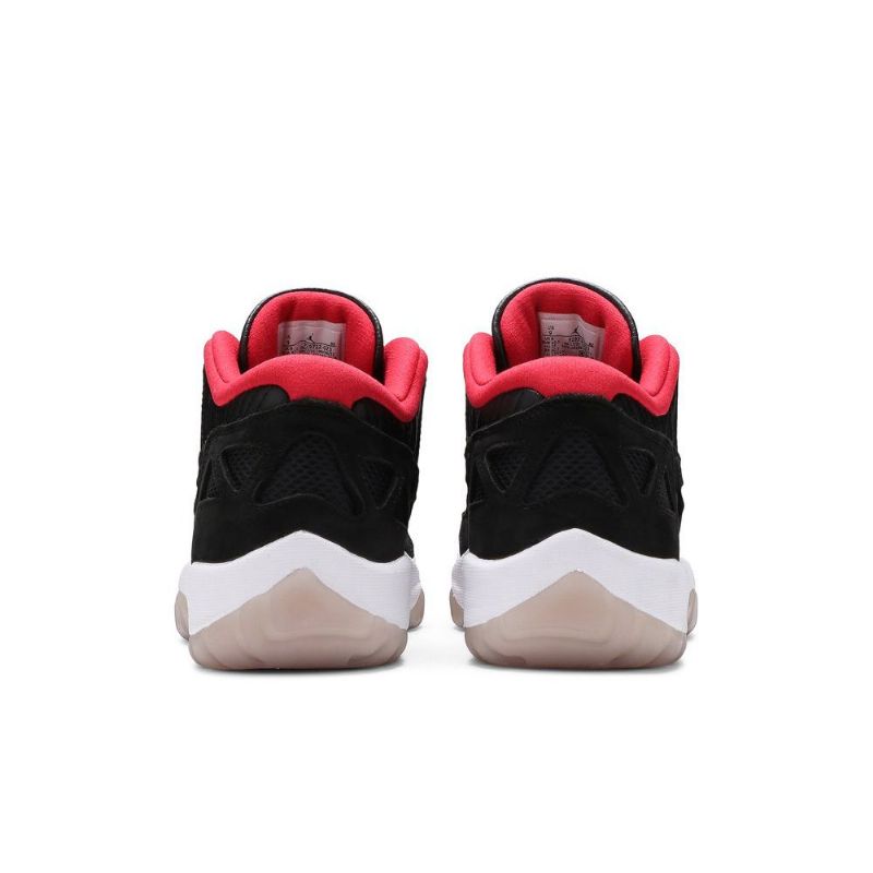 Air Jordan 11 Retro Low Dvs Svart Rød Hvit Herresko