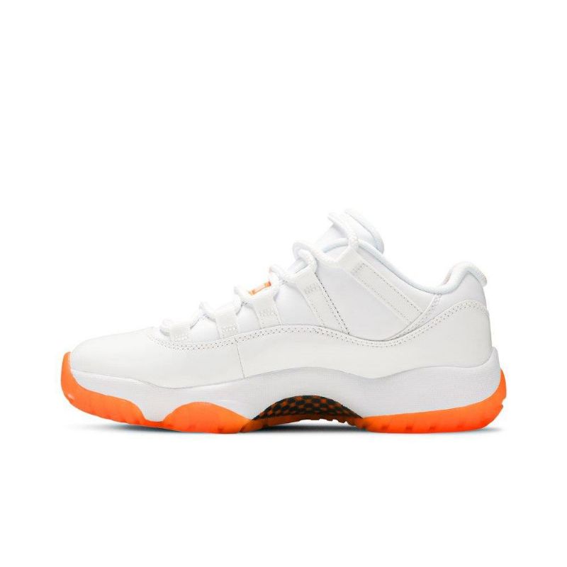 Air Jordan 11 Retro Low Hvit Oransje Damesko