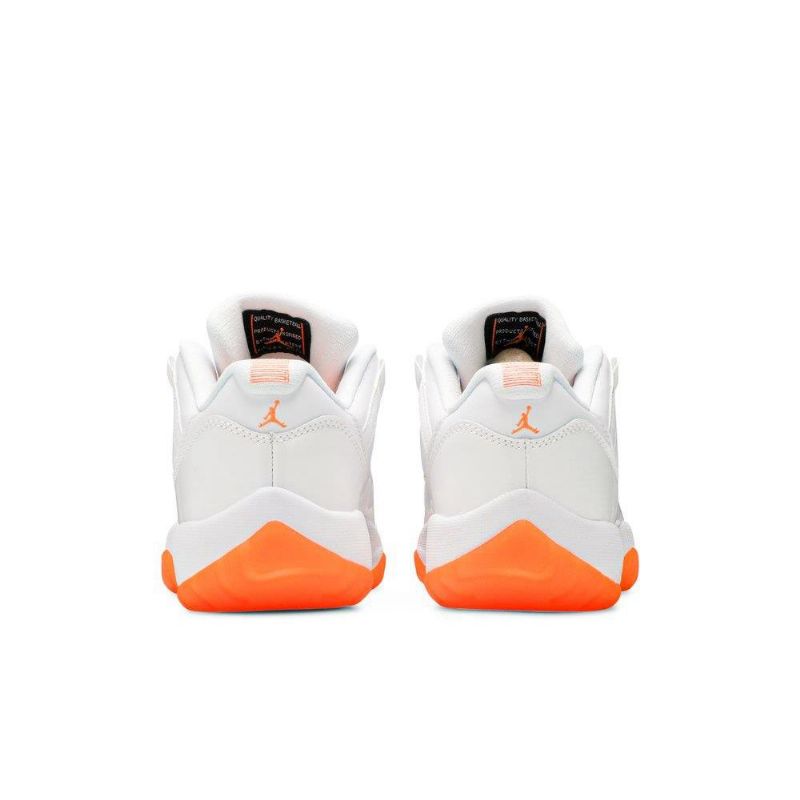 Air Jordan 11 Retro Low Hvit Oransje Damesko