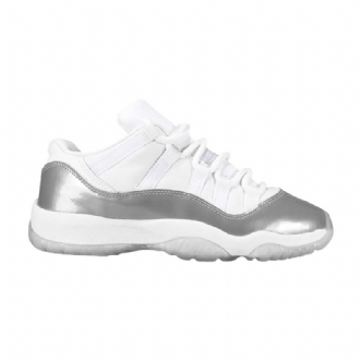 Air Jordan 11 Retro Low Hvit Sølv Damesko