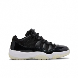 Air Jordan 11 Retro Low Svart Hvit Herresko