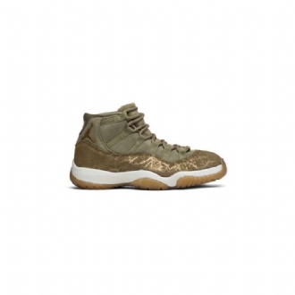 Air Jordan 11 Retro Olivengrønn Brun Damesko