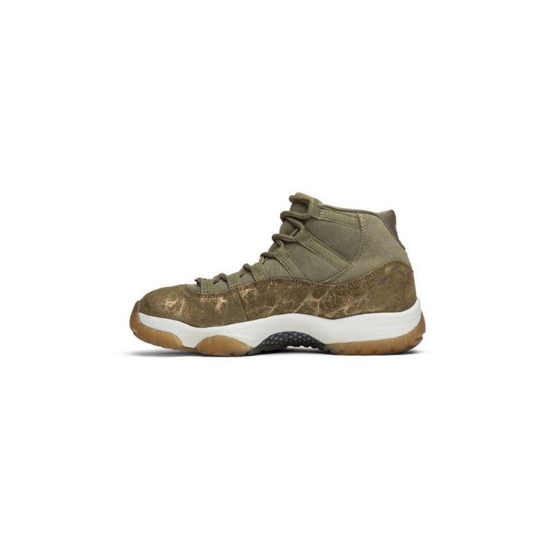 Air Jordan 11 Retro Olivengrønn Brun Damesko