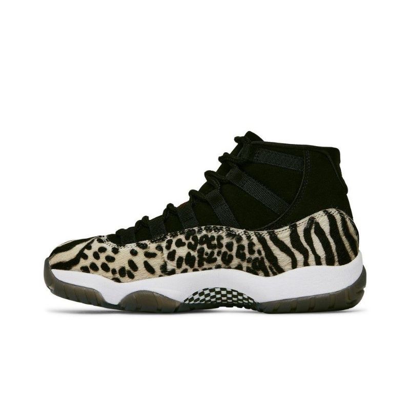 Air Jordan 11 Retro Svart Beige Rød Damesko