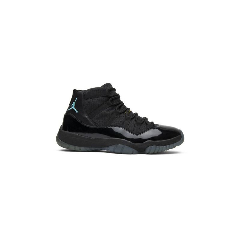 Air Jordan 11 Retro Svart Blå Gull Herresko