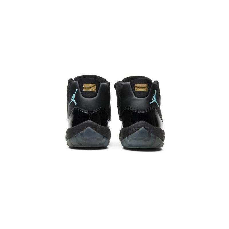Air Jordan 11 Retro Svart Blå Gull Herresko