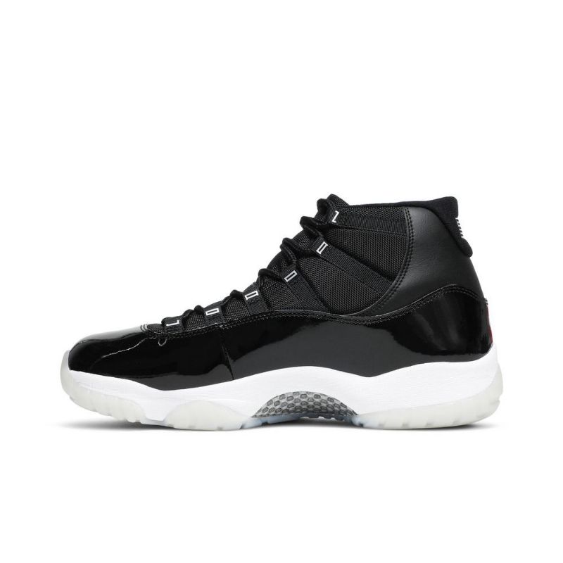 Air Jordan 11 Retro Svart Hvit Sølv Herresko