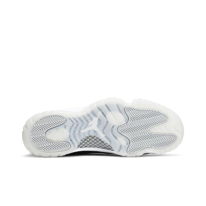Air Jordan 11 Retro Svart Hvit Sølv Herresko