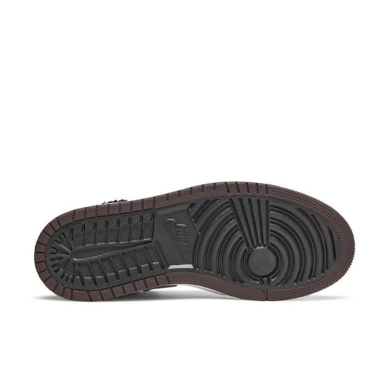 Air Jordan 1 Acclimate Brun Hvit Damesko