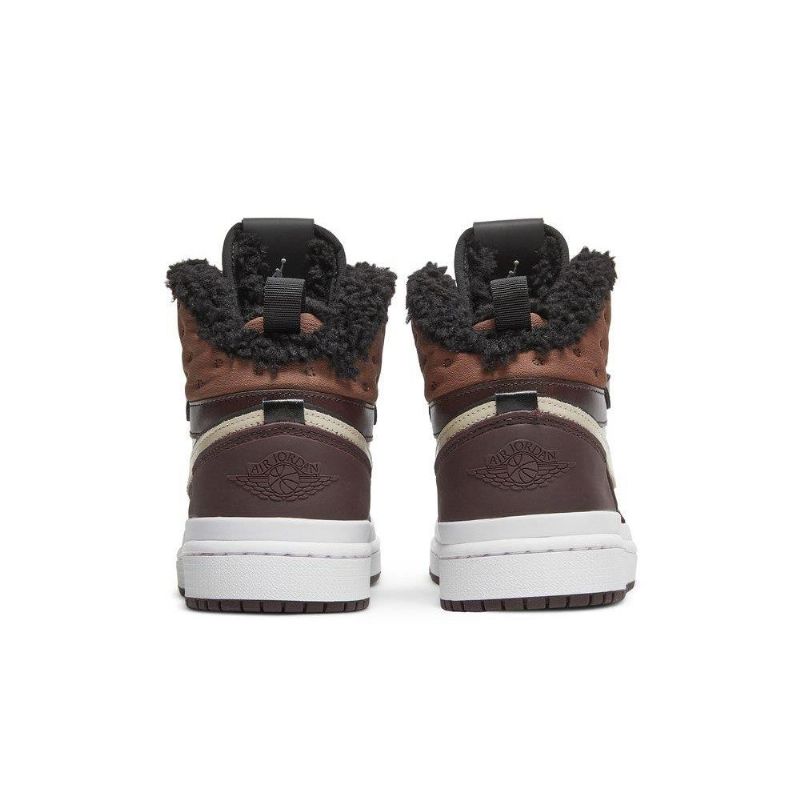 Air Jordan 1 Acclimate Brun Hvit Damesko