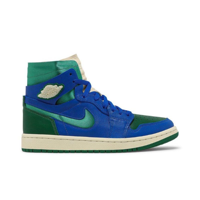Air Jordan 1 Aleali May Høy Zoom Komfort Blå Grønne Damesko