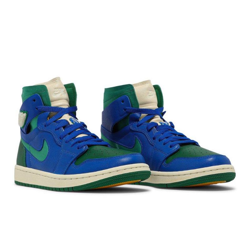Air Jordan 1 Aleali May Høy Zoom Komfort Blå Grønne Damesko