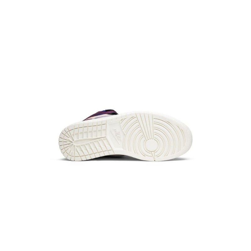 Air Jordan 1 Aleali May Retro Høy Bordeaux Rosa Rød Blå Svart Damesko