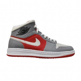 Air Jordan 1 Alpha Id Grå Rød Hvit Herresko