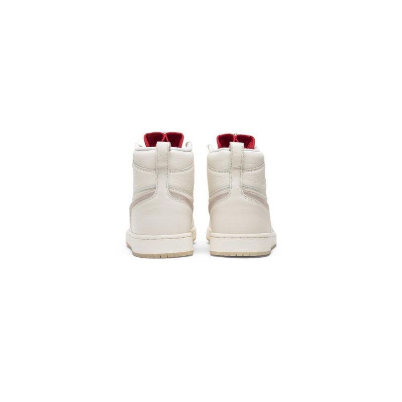 Air Jordan 1 Anna Wintour Retro High Zip Hvit Rød Damesko