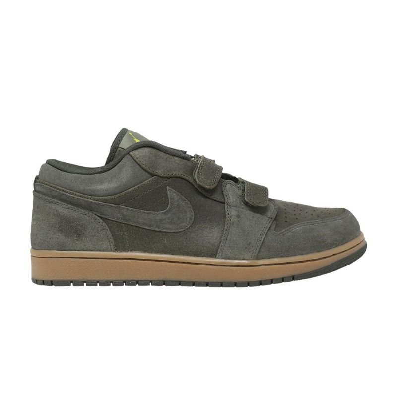 Air Jordan 1 Borrelås Premier Lav Olivengrønn Brun Herresko