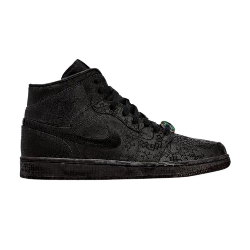 Air Jordan 1 Dover Street Market Clot Mid Svart Herresko