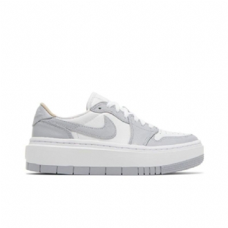 Air Jordan 1 Elevate Lav Hvit Grå Damesko